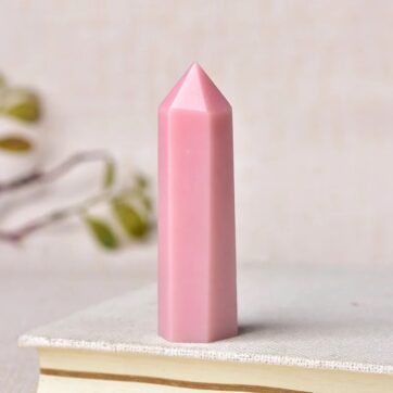 Torre in Opale rosa 7-8cm